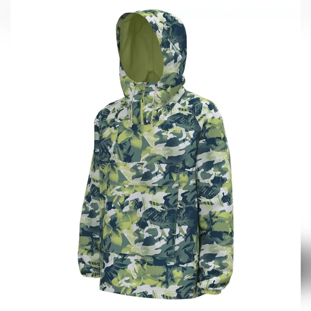 THE NORTH FACE PRINTED CLASS V PULLOVER MEN JACKET GREEN Tropical Camo